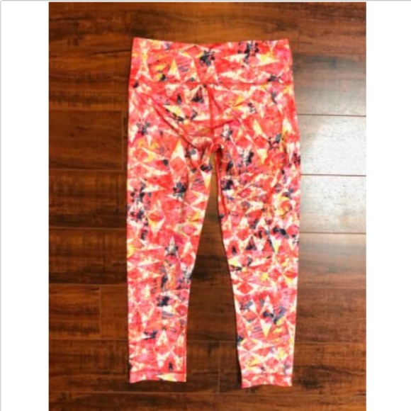 90 Degrees by Reflex Pink Printed Leggings